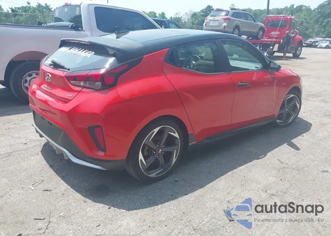 2019 Hyundai Veloster Turbo Ultimate из США, поврежденный, VIN KMHTH6AB4KU014600